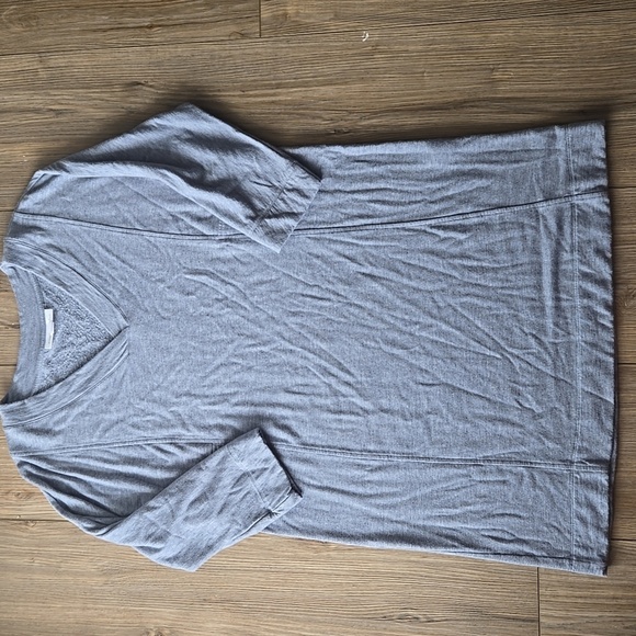 J. Jill Pure Jill Tranquility Fleece Vneck Midi Dress - Picture 1 of 7